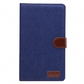 Custodia in pelle Samsung Galaxy Tab A7 Lite Jeans