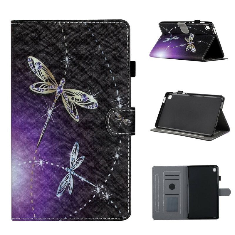 Custodia in pelle Samsung Galaxy Tab A7 Lite Libellule