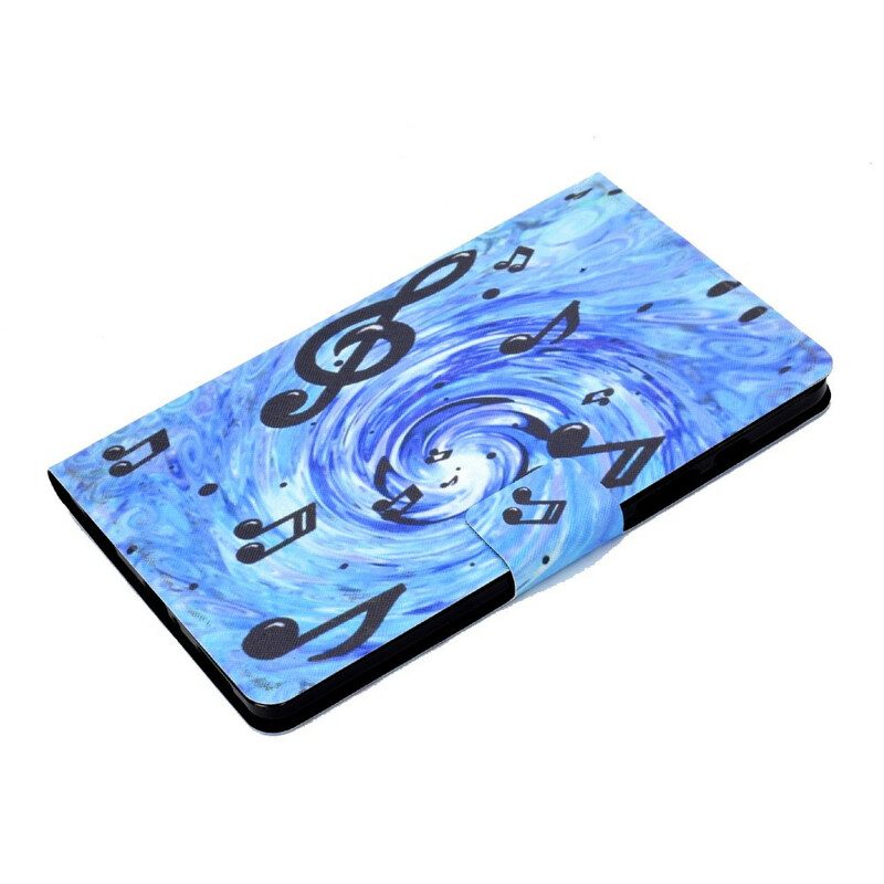 Custodia in pelle Samsung Galaxy Tab A7 Lite Note Musicali