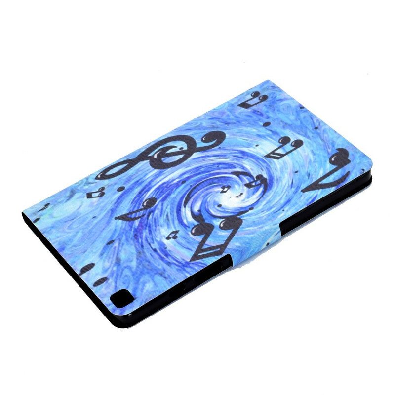 Custodia in pelle Samsung Galaxy Tab A7 Lite Note Musicali