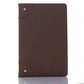 Custodia in pelle Samsung Galaxy Tab A7 Lite Rivetti Vintage In Ecopelle
