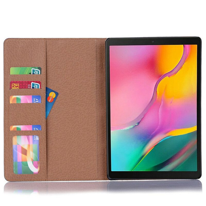 Custodia in pelle Samsung Galaxy Tab A7 Lite Rivetti Vintage In Ecopelle
