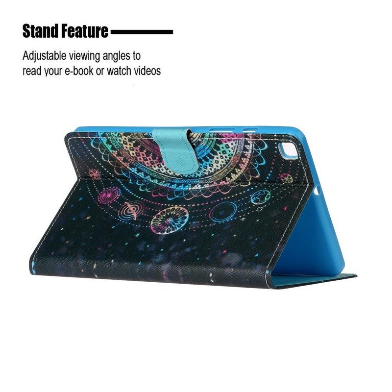 Custodia in pelle Samsung Galaxy Tab A7 Lite Serie Di Arte Mandala