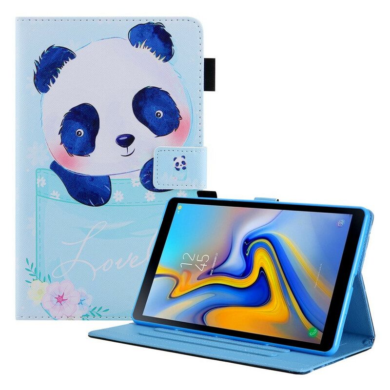Custodia in pelle Samsung Galaxy Tab A7 Lite Simpatico Panda