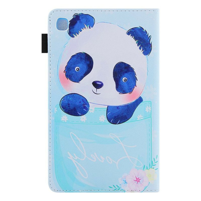 Custodia in pelle Samsung Galaxy Tab A7 Lite Simpatico Panda