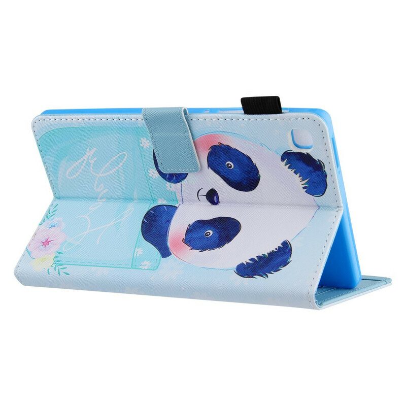 Custodia in pelle Samsung Galaxy Tab A7 Lite Simpatico Panda