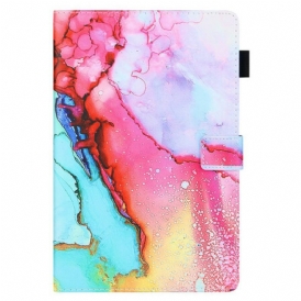 Custodia in pelle Samsung Galaxy Tab A7 Lite Stile Marmo