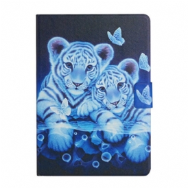 Custodia in pelle Samsung Galaxy Tab A7 Lite Tigri