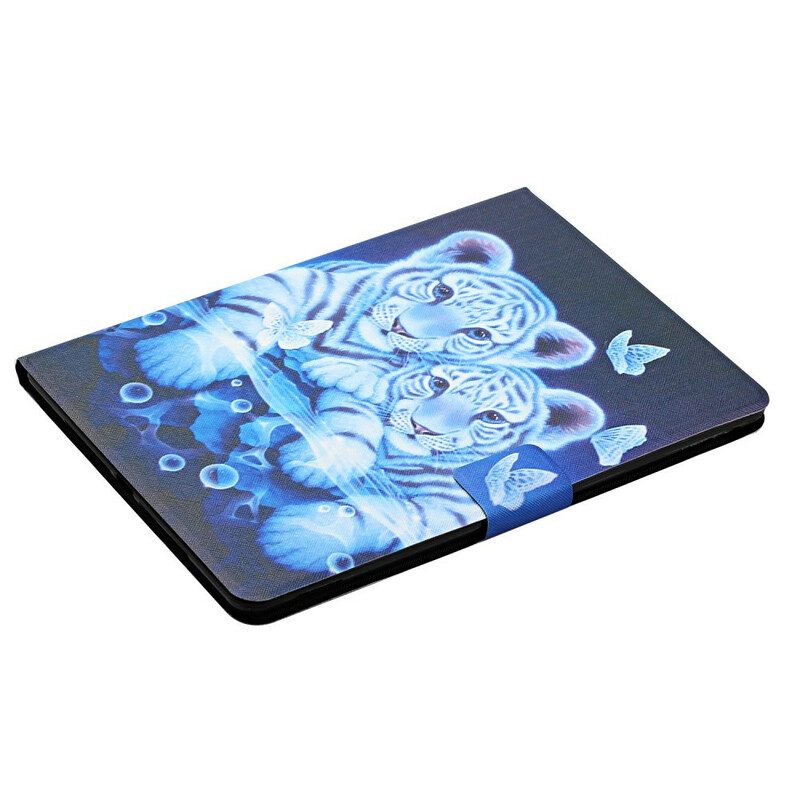 Custodia in pelle Samsung Galaxy Tab A7 Lite Tigri