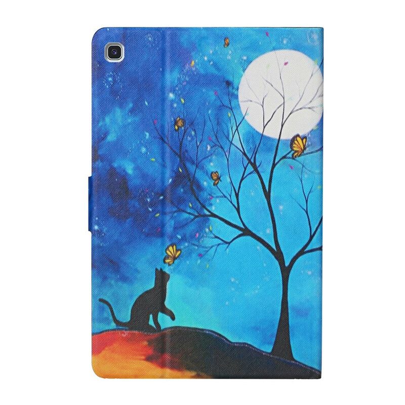 Folio Cover Samsung Galaxy Tab A7 Lite Albero Alla Luna E Al Sole