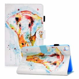 Folio Cover Samsung Galaxy Tab A7 Lite Elefante Dell'acquerello