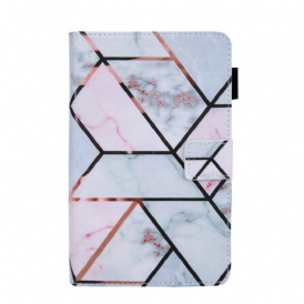 Folio Cover Samsung Galaxy Tab A7 Lite Marmo Geometrico