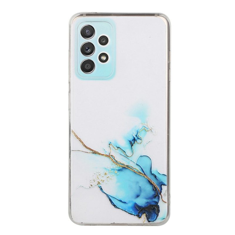 Cover Samsung Galaxy A53 5G Effetto Marmo Siliconato