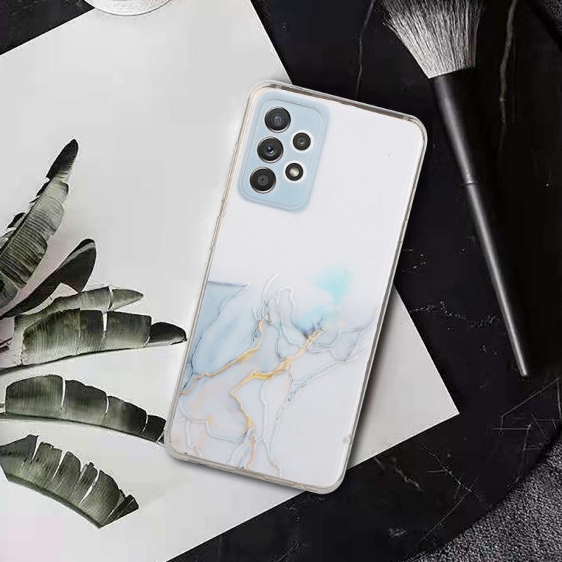 Cover Samsung Galaxy A53 5G Effetto Marmo Siliconato