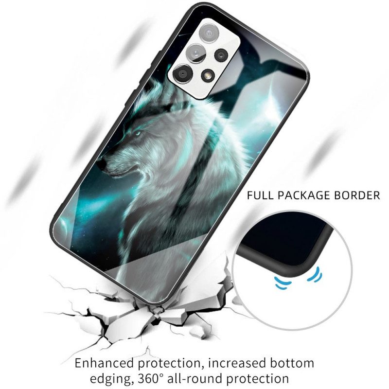 Cover Samsung Galaxy A53 5G Lupo In Vetro Temperato