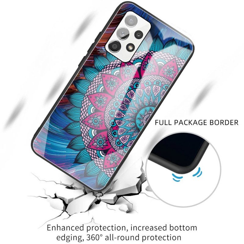Cover Samsung Galaxy A53 5G Mandala In Vetro Temperato