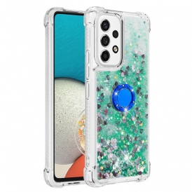 Cover Samsung Galaxy A53 5G Paillettes Con Supporto Ad Anello