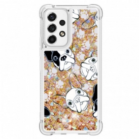Cover Samsung Galaxy A53 5G Signor Cane Paillettes