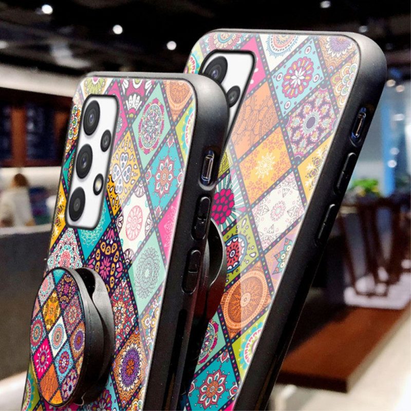 Cover Samsung Galaxy A53 5G Supporto Magnetico Patchwork