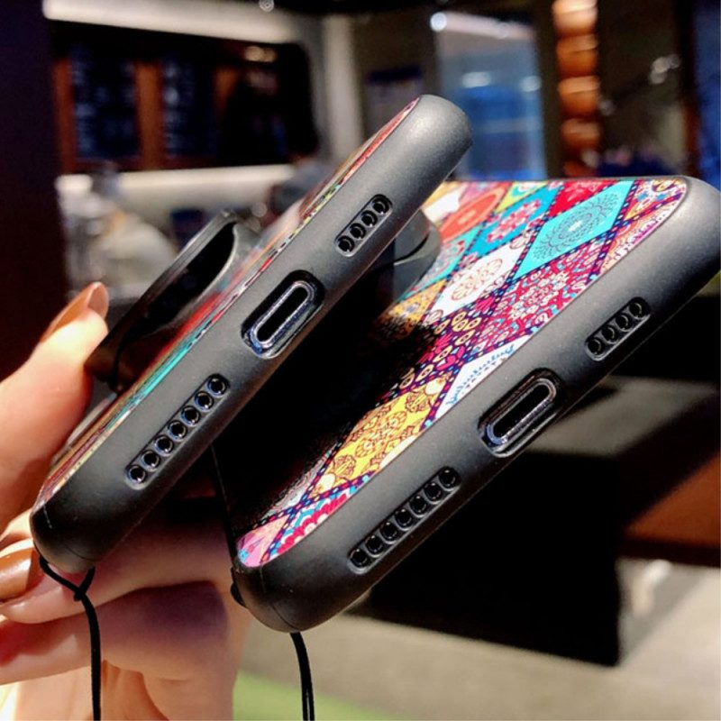 Cover Samsung Galaxy A53 5G Supporto Magnetico Patchwork