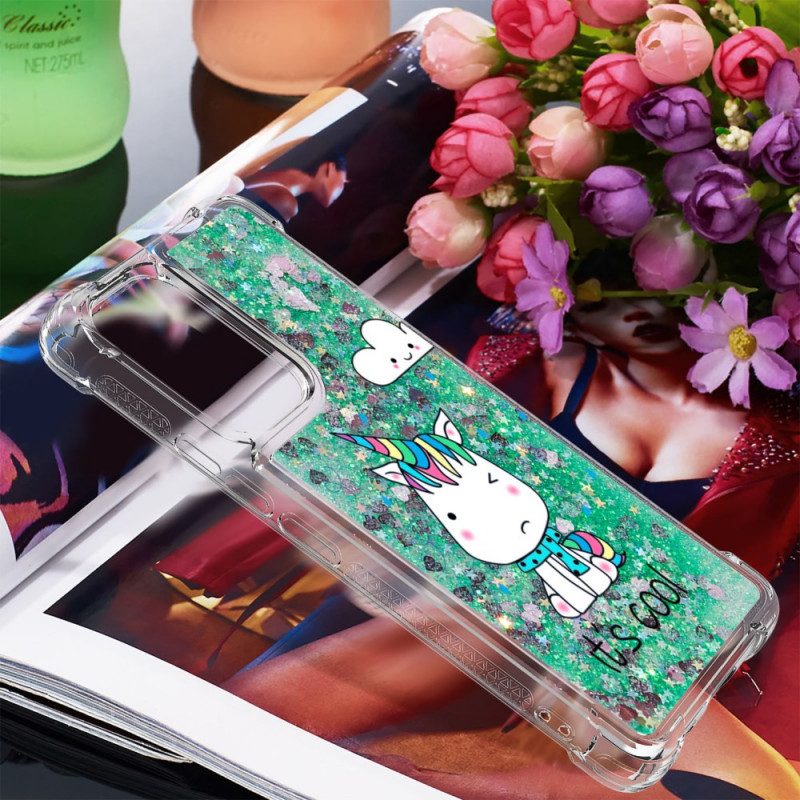 Cover Samsung Galaxy A53 5G Unicorno Glitterato