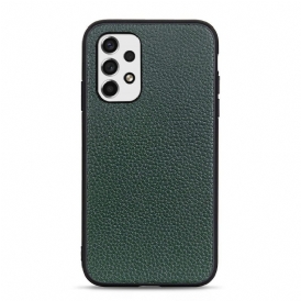 Cover Samsung Galaxy A53 5G Vera Pelle Di Litchi