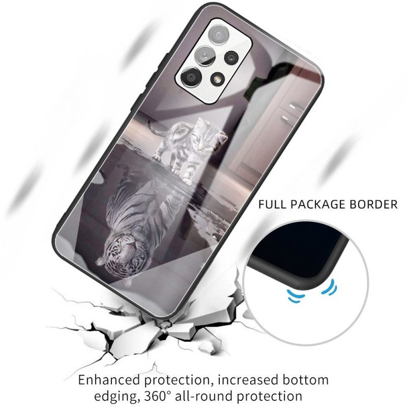 Cover Samsung Galaxy A53 5G Vetro Temperato Ernest La Tigre