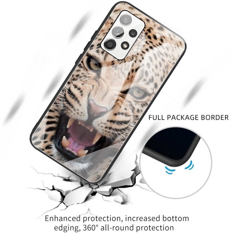 Cover Samsung Galaxy A53 5G Vetro Temperato Leopardo