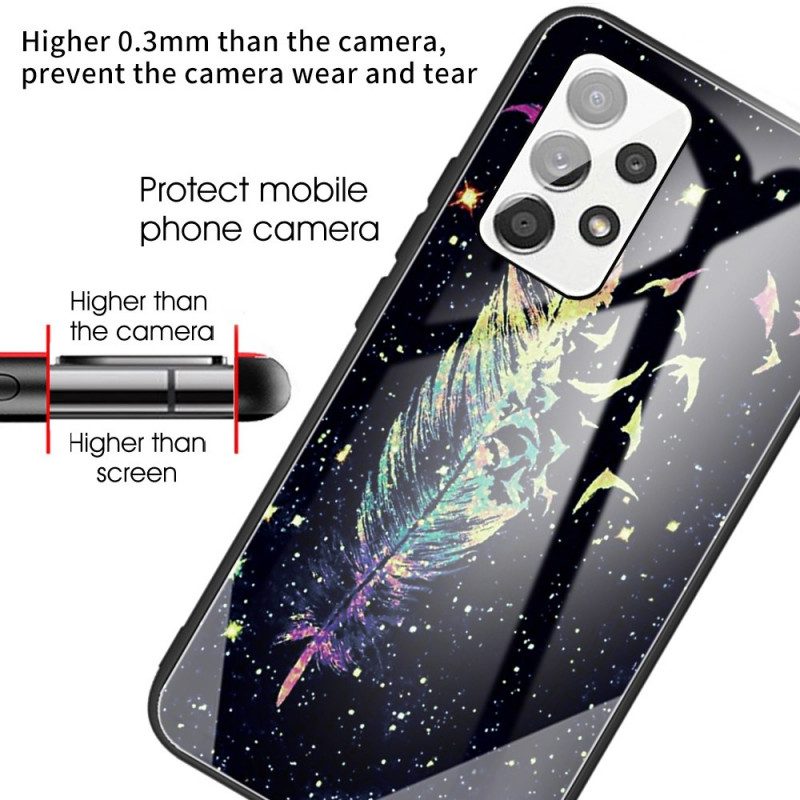 Cover Samsung Galaxy A53 5G Vetro Temperato Piuma