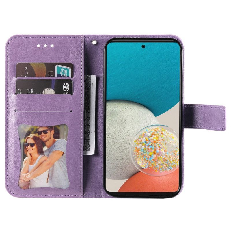 Custodia A Portafoglio Samsung Galaxy A53 5G Fiore Mandala