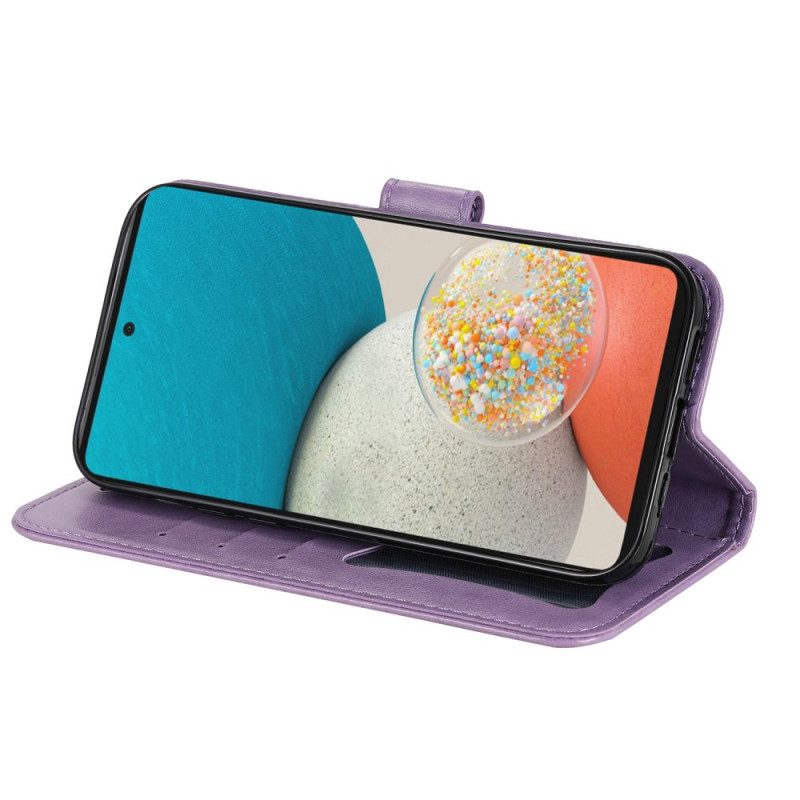 Custodia A Portafoglio Samsung Galaxy A53 5G Fiore Mandala