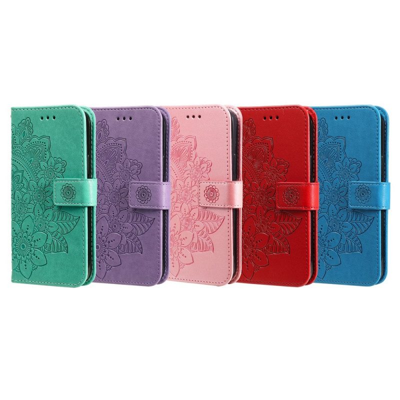Custodia A Portafoglio Samsung Galaxy A53 5G Fiore Mandala