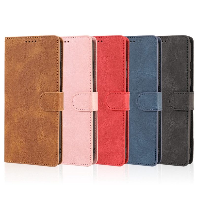 Custodia A Portafoglio Samsung Galaxy A53 5G Strappy Stile In Pelle Vintage