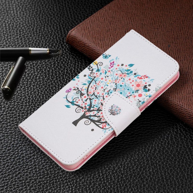 Custodia in pelle Samsung Galaxy A53 5G Albero Fiorito