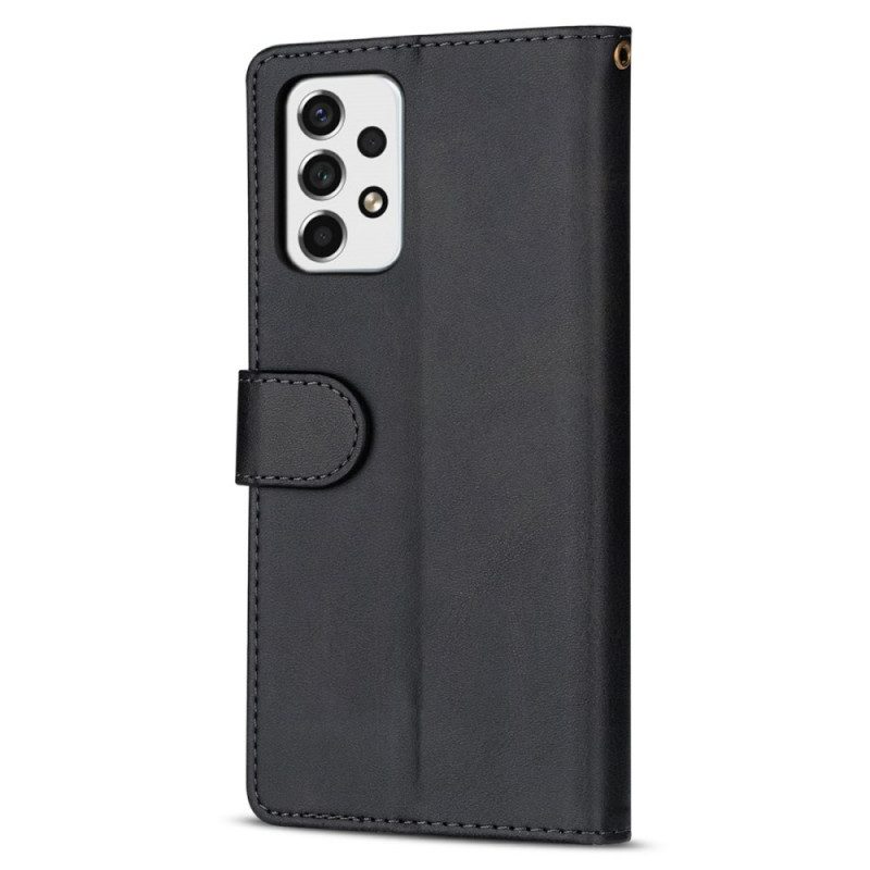 Custodia in pelle Samsung Galaxy A53 5G Borsa Con Cordino