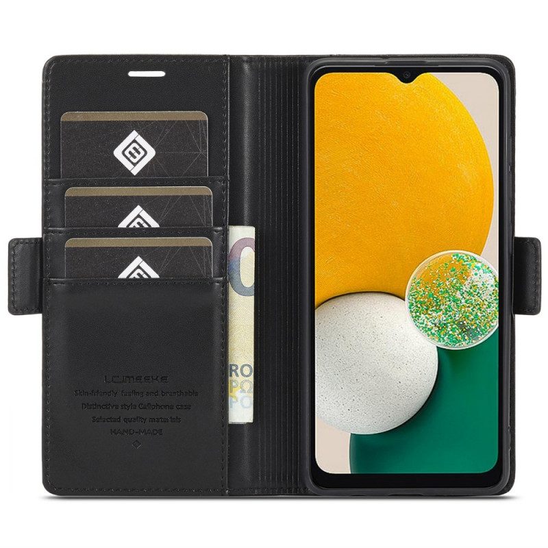 Custodia in pelle Samsung Galaxy A53 5G Doppia Chiusura Lc.imeeke
