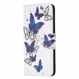 Custodia in pelle Samsung Galaxy A53 5G Farfalle
