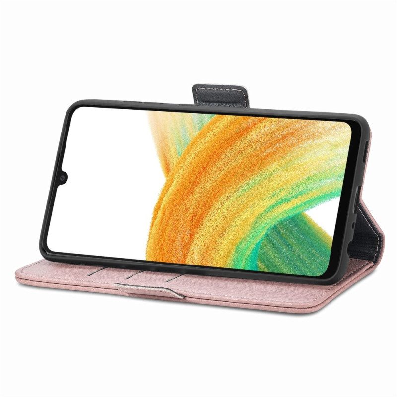 Custodia in pelle Samsung Galaxy A53 5G Fiori 3d