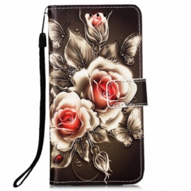 Custodia in pelle Samsung Galaxy A53 5G Rose D'oro