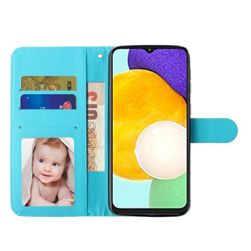 Custodia in pelle Samsung Galaxy A53 5G Striscia Di Marmo