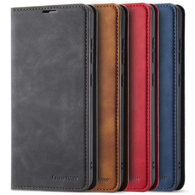 Folio Cover Samsung Galaxy A53 5G Custodia in pelle Forwenw Effetto Pelle