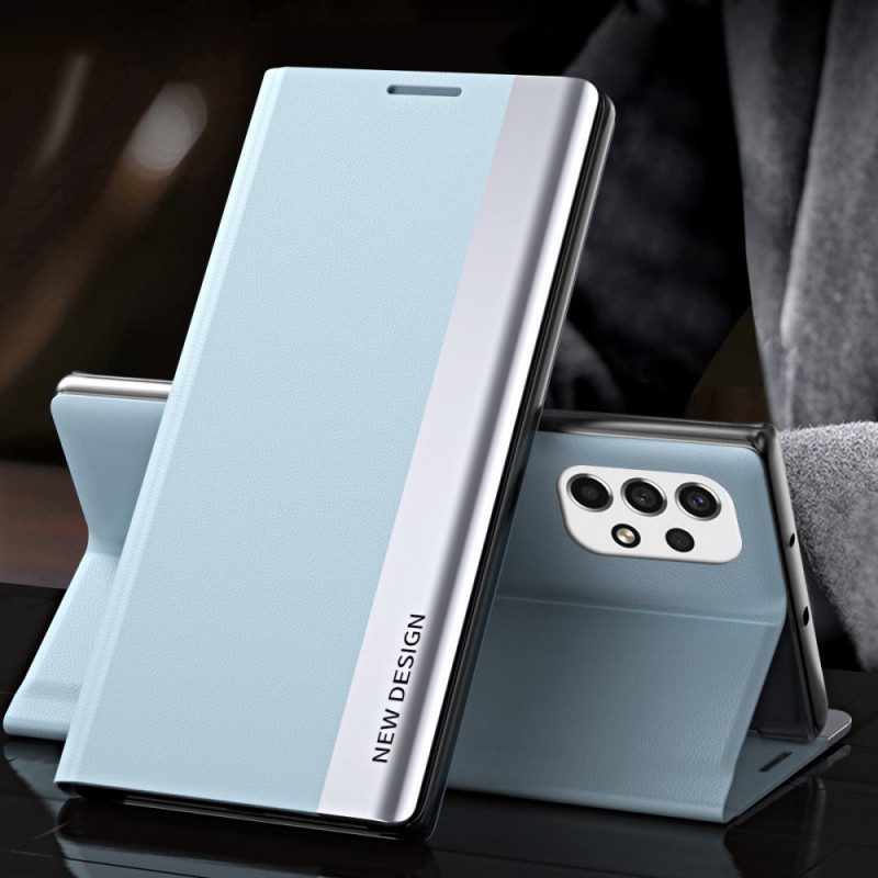 Folio Cover Samsung Galaxy A53 5G Custodia in pelle Nuovo Design In Ecopelle