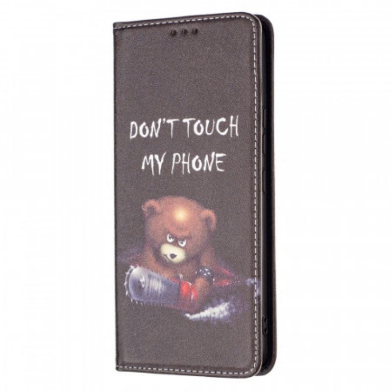 Folio Cover Samsung Galaxy A53 5G Custodia in pelle Orso Pericoloso