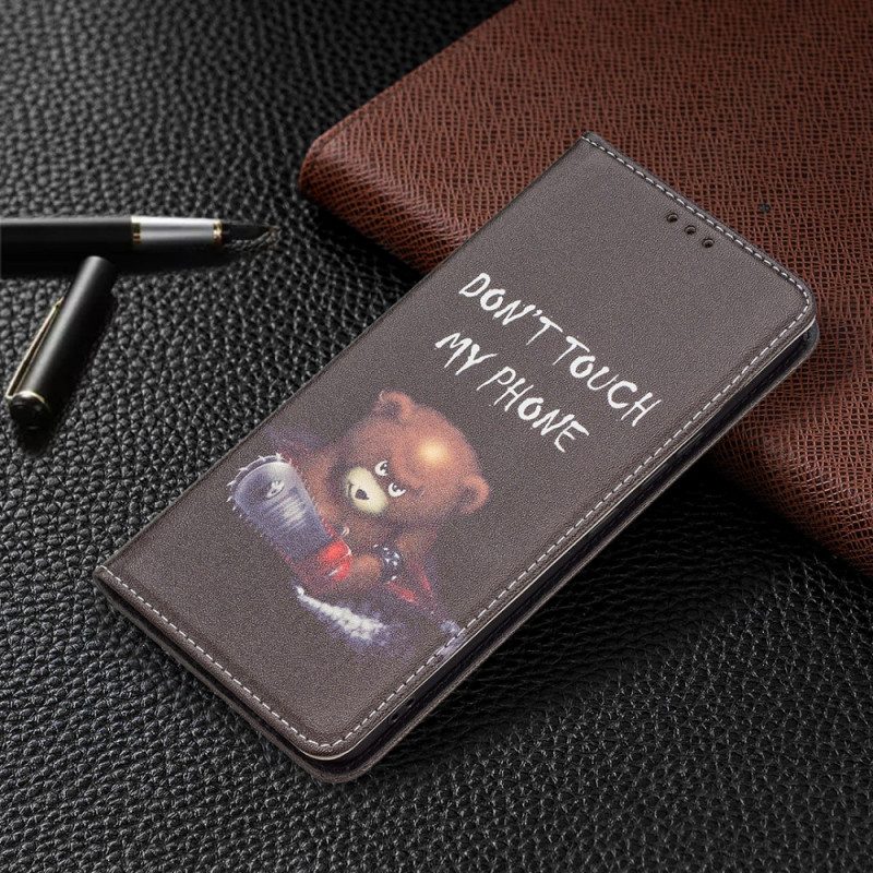 Folio Cover Samsung Galaxy A53 5G Custodia in pelle Orso Pericoloso