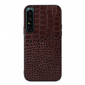 Cover Sony Xperia 1 IV Vera Pelle Di Coccodrillo