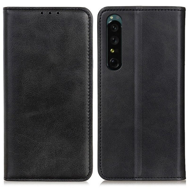 Custodia in pelle Sony Xperia 1 IV Cuoio Spaccato