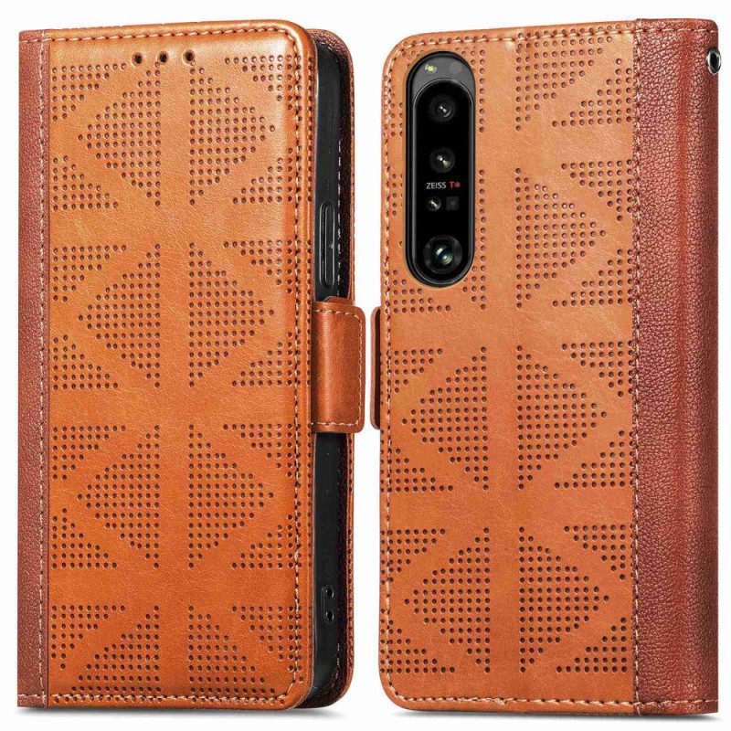 Custodia in pelle Sony Xperia 1 IV Elegante