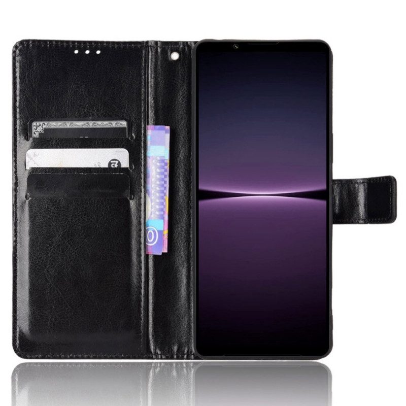 Custodia in pelle Sony Xperia 1 IV Strappy Appariscente
