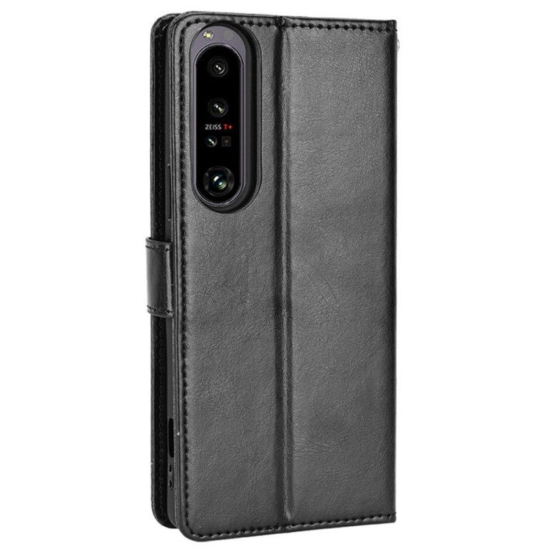 Custodia in pelle Sony Xperia 1 IV Strappy Appariscente