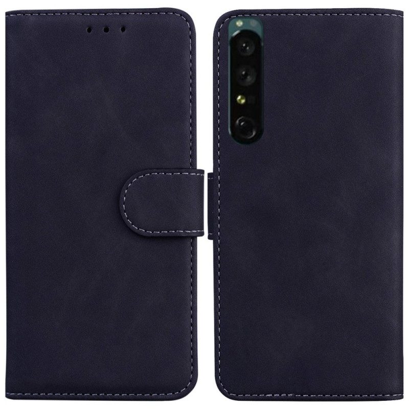 Custodia in pelle Sony Xperia 1 IV Tinta Unita
